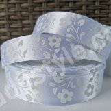 Атласна стрічка з принтом. Ширина 2,5 см